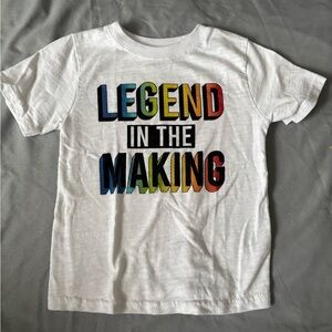 Garanimals White Tee with Multicolor "Legend in the Making" Graphic